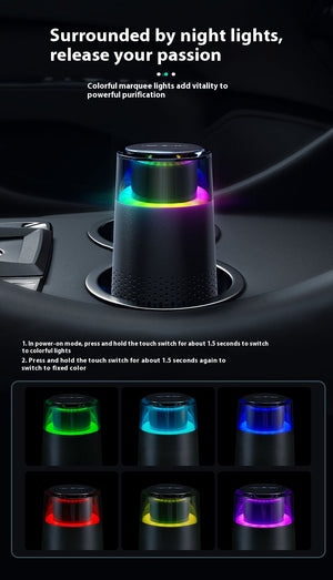 New Car Air Purifier Home Office Horse Running Light