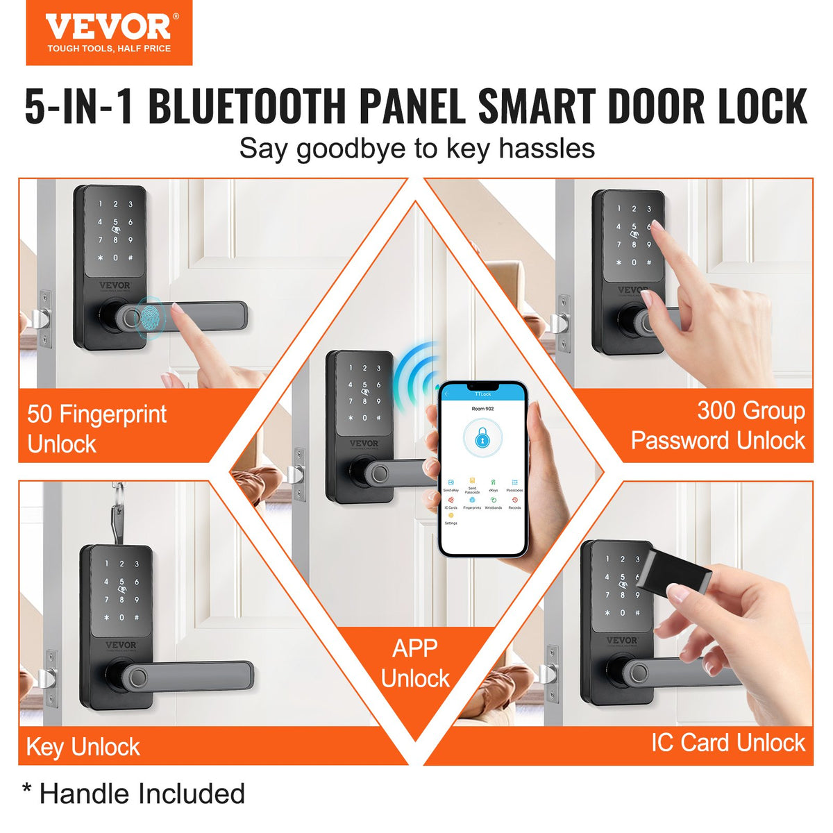 Smart Lock, 5-in-1 Smart Door Knob