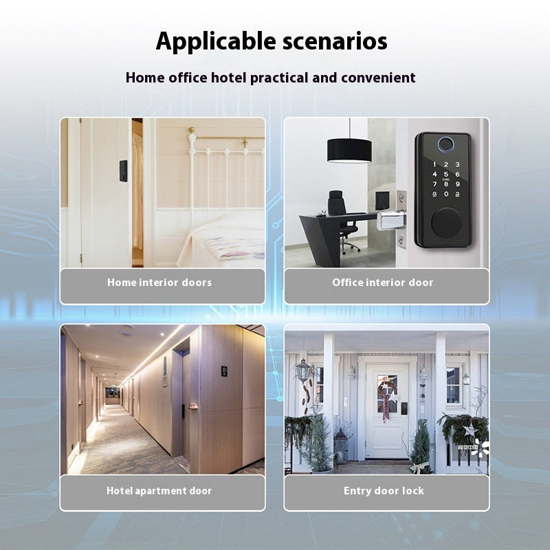 Smart Door Lock Wooden